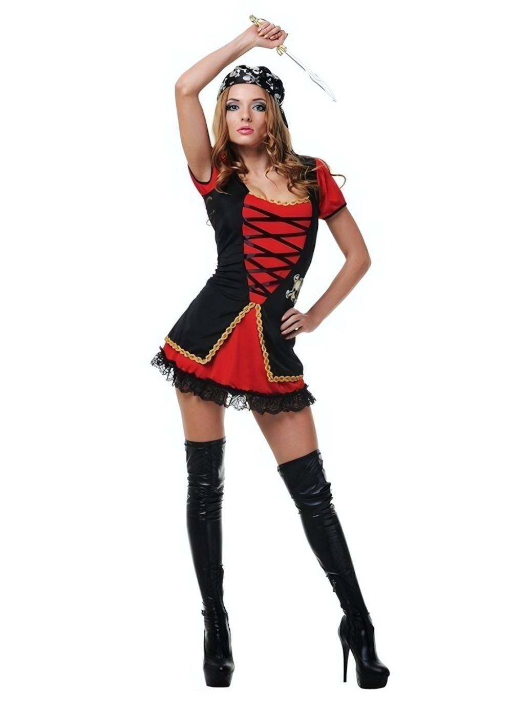 Костюм Гроза морей SM (42-44) (Цвет: красный с черным)