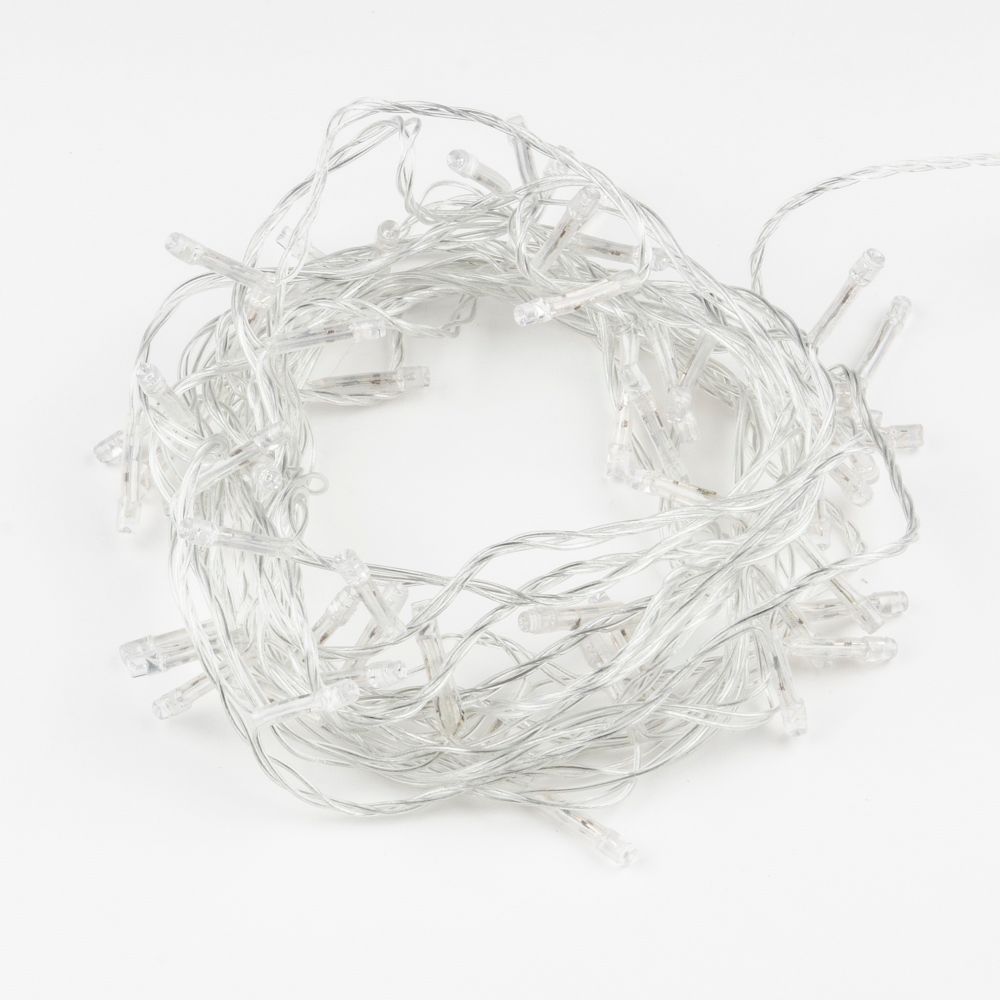 ULD-S0500-050-DTA GREEN IP20 Гирлянда светодиодная с контроллером. 5м. 50 светодиодов. Зеленый свет. Провод прозрачный. ТМ Uniel