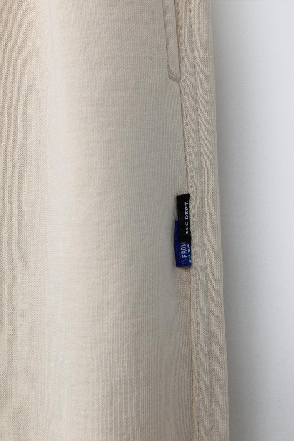 ZARA ФЛИСОВЫЕ БРЮКИ BALLOON С НАДПИСЬЮ, ЭКРЮ