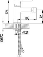 LEMARK Серия MAGIC. Смеситель для биде – LM3408C