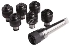 Патрон резьбонарезной Optimum КМ4 с набором головок М3-М12 (7 шт.)