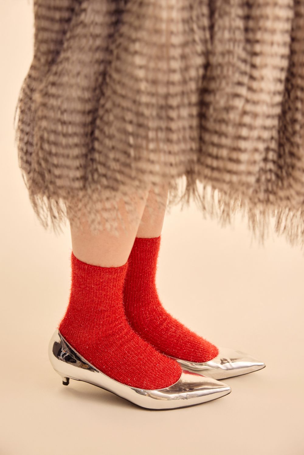 Носки (Полный Джинглбелз), красные