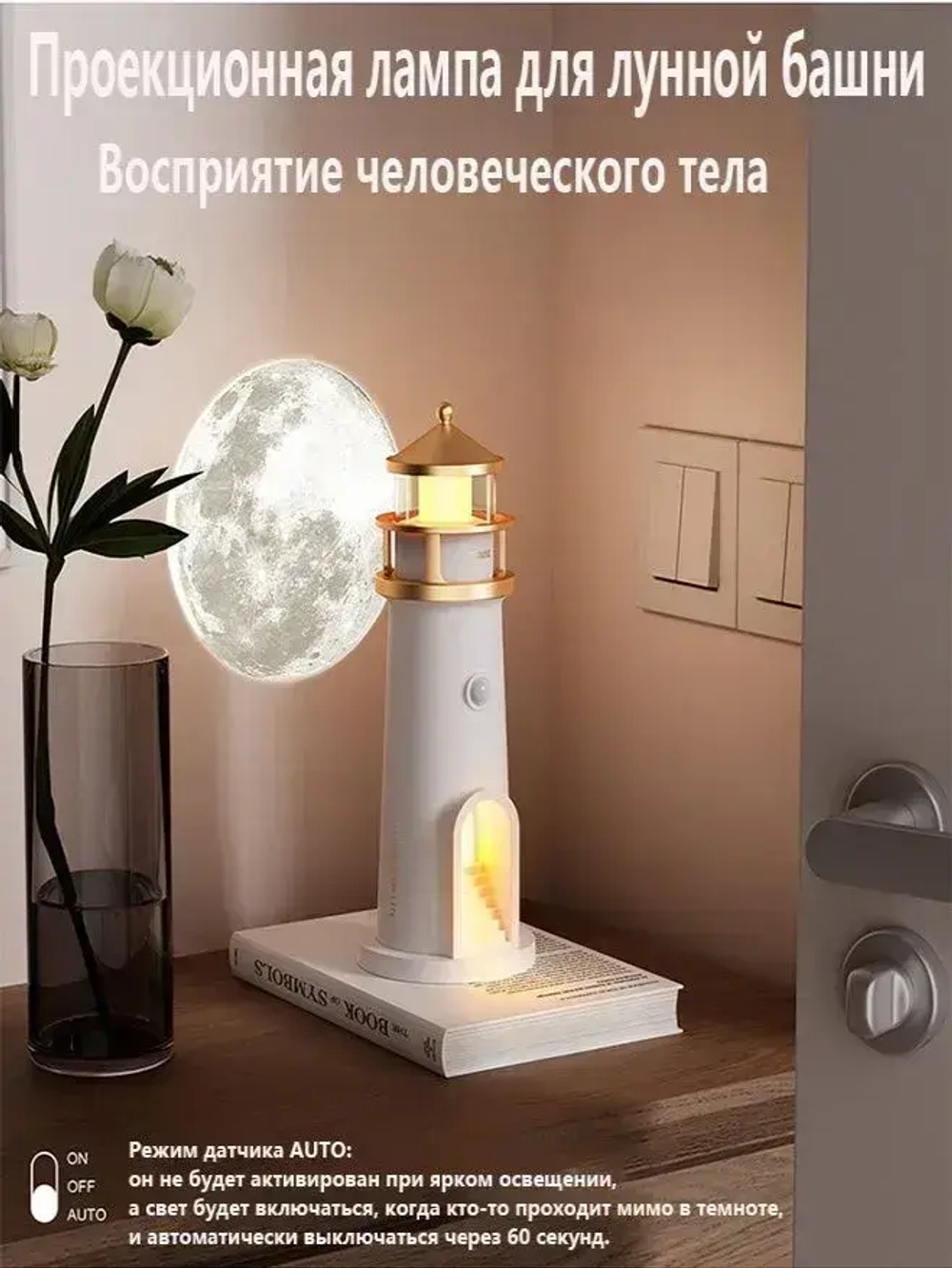 Проекционный светильник для лунного маяка