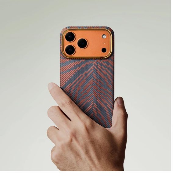 Чехол Pitaka Edge Case для iPhone 17 Pro, Пылающий оранжевый | Burning Orange