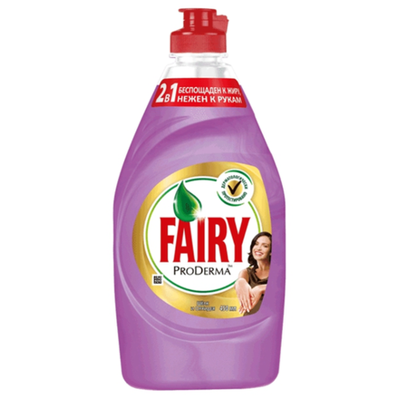 Средство для мытья посуды Fairy ProDerma Шелк и орхидея 430 мл