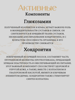 Комплекс для здоровья суставов SeedComs: глюкозамин с протеогликаном и хондроитином + коллаген + MSM