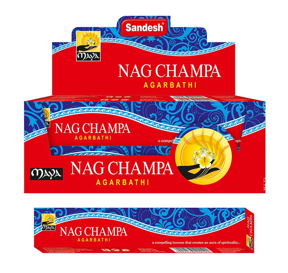 Sandesh Maya Nag Champa Благовоние-масала Наг Чампа 15 г