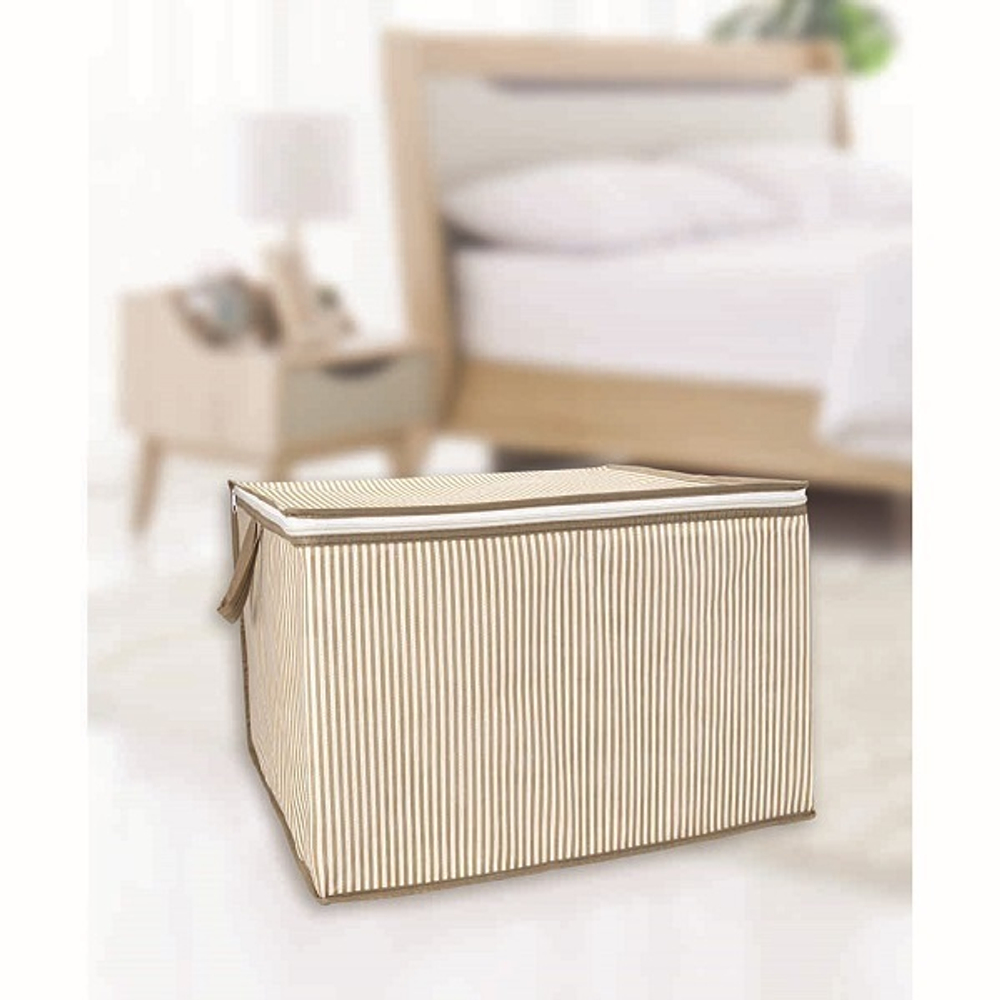 Кофр для хранения «Line», цвет тёмно-бежевый, 45*40*30см, 54л