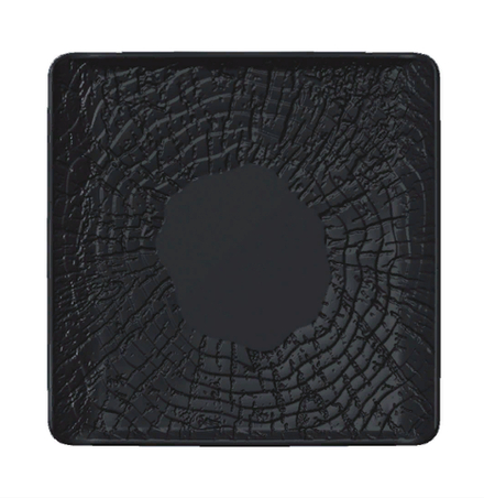 Блюдо квадратное d=17,5*17,5 см, серия "Black Raw Wood" P.L.