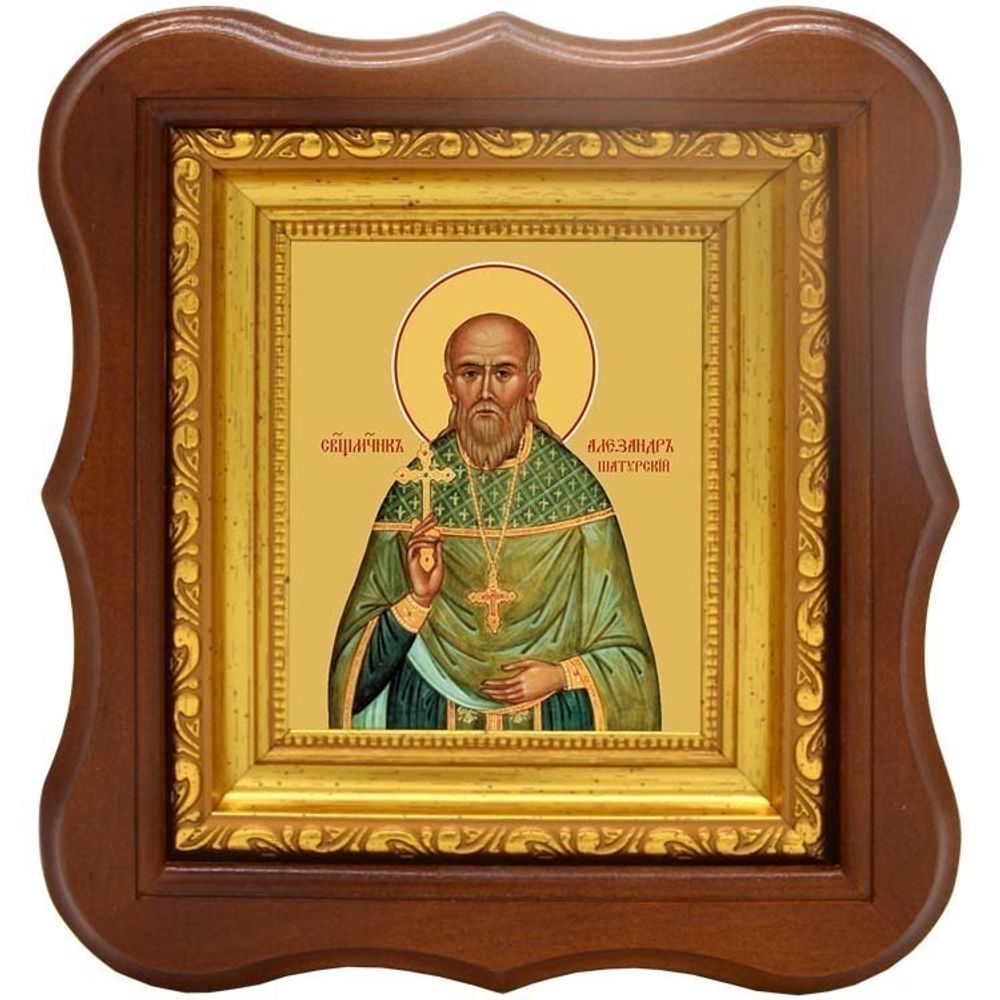 Александр (Сахаров) Шатурский священномученик. Икона на холсте.