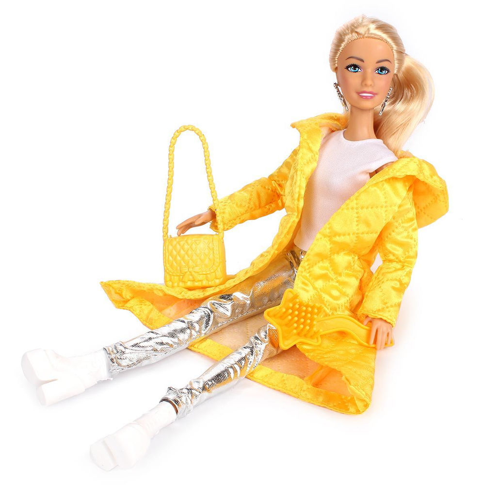 Кукла тип Модель София 29см, руки и ноги сгиб, зимняя одежда, с аксесс. коробка 66001-W8-S-BB (Карапуз)