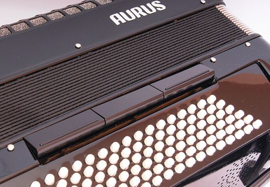 GH2017H-3 Аккордеон 37/96/7+3, черный, Aurus