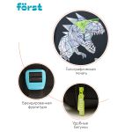 Ранец Först F-BASE "Cool dino" 36*29*17 см, 3 отделения, 2 кармана, анатомическая спинка