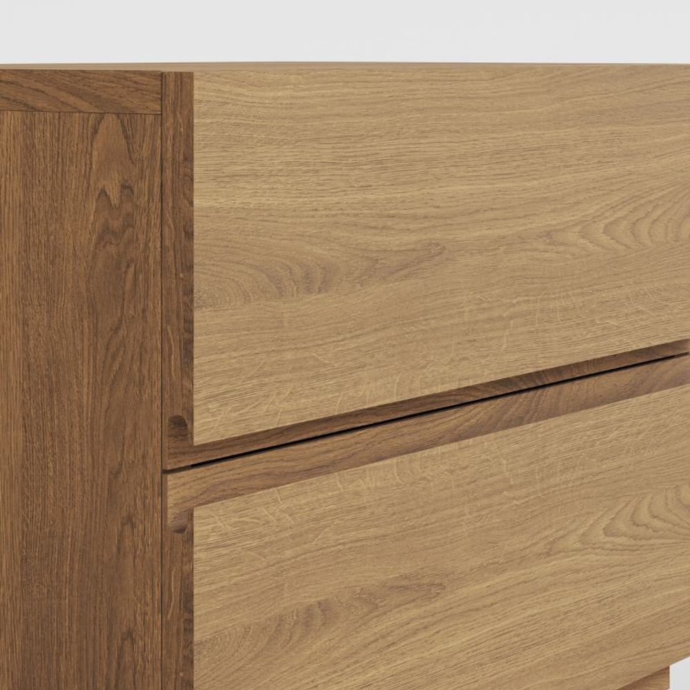 Прикроватная тумбочка, 43х38х30, Баямо, массив дуба срощенный, натуральный