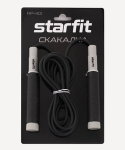 Скакалка RP-401, c силиконовыми ручками, 3 м, черный