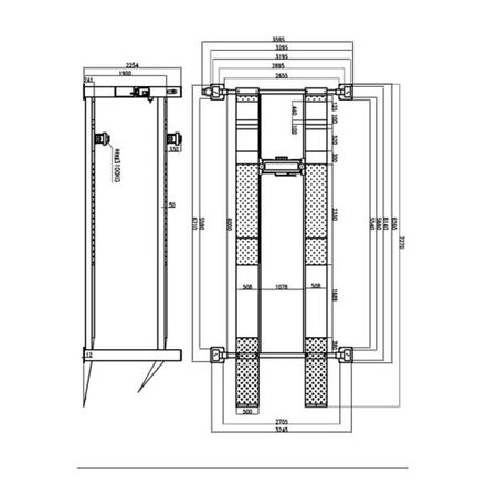 Цена на KraftWell (KRW6.5WA) Подъемник четырехстоечный г/п 6500 кг платформы для сход-развала