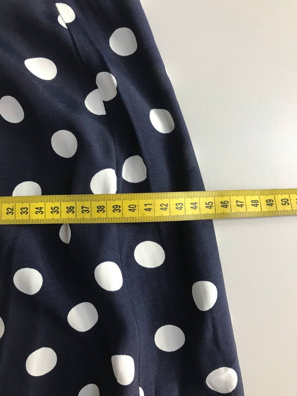 Юбка в крупный горошек, визуально на 42 размер