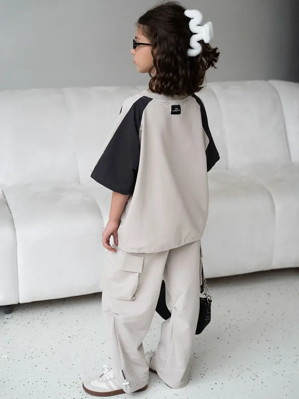 Костюм для девочки, футболка и штаны