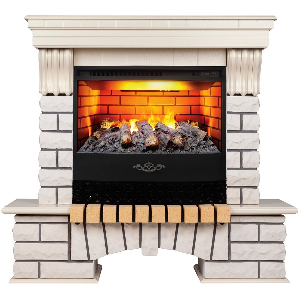 Электрокамин RealFlame Country WT с очагом 3D Firestar 25,5