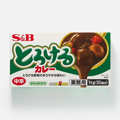 Соус карри S&B пикантный, брикет, 1 кг