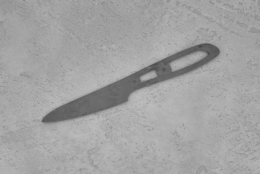 Заготовка для ножа, сталь JM390A 2,9мм. Модель "Премьер О90" с клинком 90мм, ТО 62-63HRC