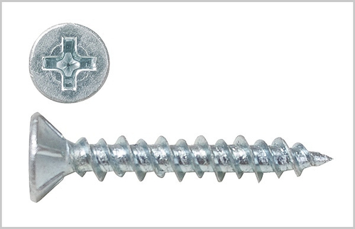 Саморез оконный белый цинк 4,1х25