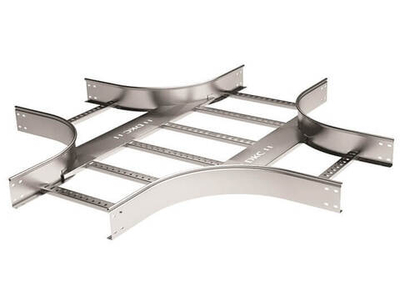 Х-ответвитель 100х600 R-600, лонжерон 1,5 мм, цинк-ламельный, в комплекте с крепежными элементами и соединительными пластинами, необходимыми для монтажа