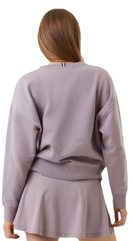 Женская теннисная куртка Bj_rn Borg Ace Boyfriend Crew - purple dove