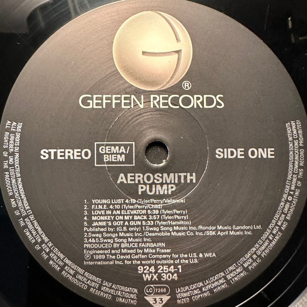 Aerosmith - Pump (Германия 1989г.)