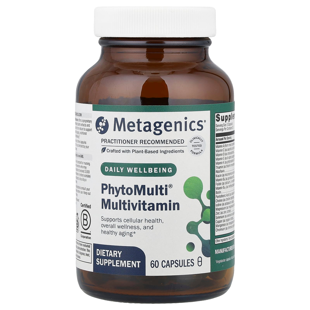 Metagenics, PhytoMulti®, мультивитамины, 60 капсул