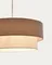 Bianella Подвесной светильник из хлопка и вельвета бежевого цвета, Ø 40 см