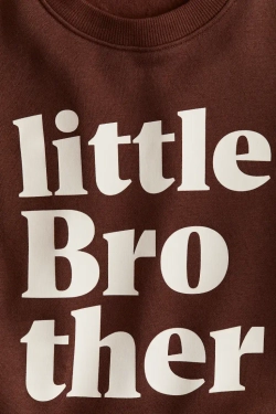 H&M Толстовка с круглым вырезом, коричневый