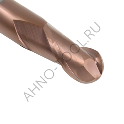 Фреза монолитная твердосплавная BRGM-2B-R2.5 HRC55 AHNO