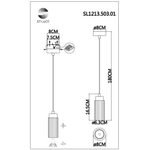 SL1213.503.01 Подвес ST-Luce Белый/Белый GU10 1*5W 4000K