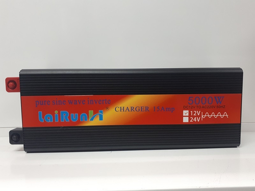 12V - 5 кВт - PSW /  Инвертор напряжения LaiRun 12-220V 5000W (12 вольт), чистый синус (1 шт.)