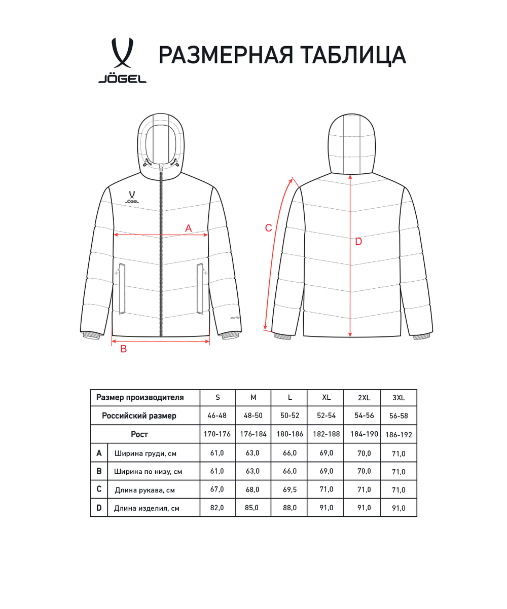 Куртка утепленная ESSENTIAL PerFormPROOF Padded Jacket, темно-синий