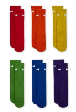 Теннисные носки Nike Everyday Crew 6P - multicolor