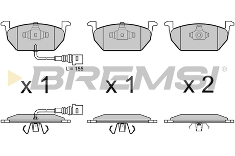 BREMSI - BP3631-BMS - Brake Pad Set, disc brake