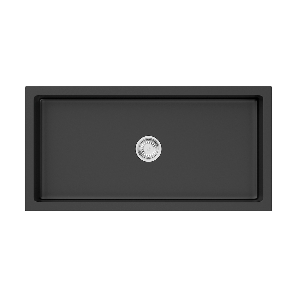 Кухонная мойка Omoikiri Mikura 91-BL Natceramic/черный
