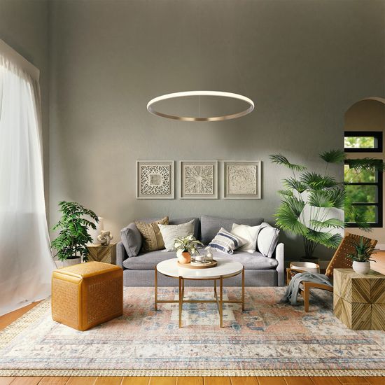 90264/1 / подвесной светильник / латунь