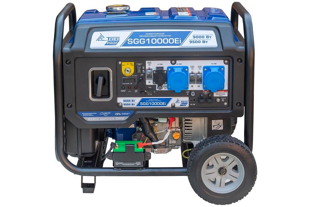 Бензогенератор инверторный ТСС SGG 10000Ei - [9 кВт / 220В]