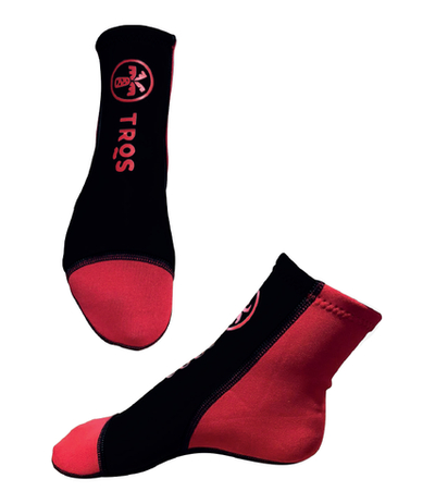 Носки чёрно-красные  для пляжного тенниса Turquoise размер XS