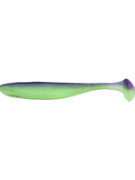 Приманка силиконовая Keitech Easy Shiner 4" PAL #01 Chartreuse Red Flake, 3 упаковки по 7 штук