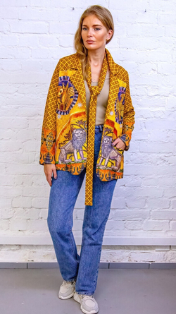 Трикотажный жакет "Мозаики Эльзаса", по мотивам  мозаик из Аббатства Мон-Сент-Одиль