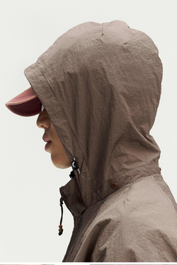 Ветровка Nothomme Monterest Outdoor Water-Repellent Reflective Print Loose Fit Stand Collar Hidden Hood Jacket