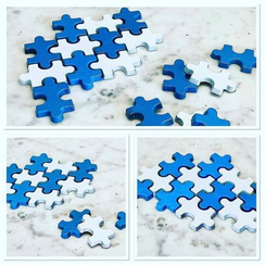 469 | Форма для шоколадных конфет "Пазл" (275*135мм)