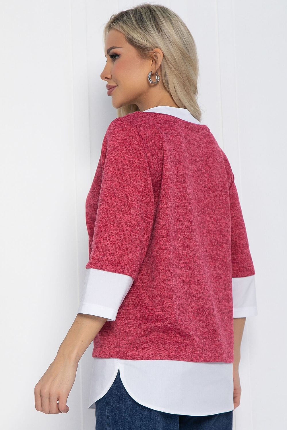 Джемпер Нежный акцент (коралловый) Б12617-4 LT Collection