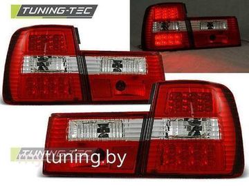 Задние фонари Bmw 5 E34 red white led