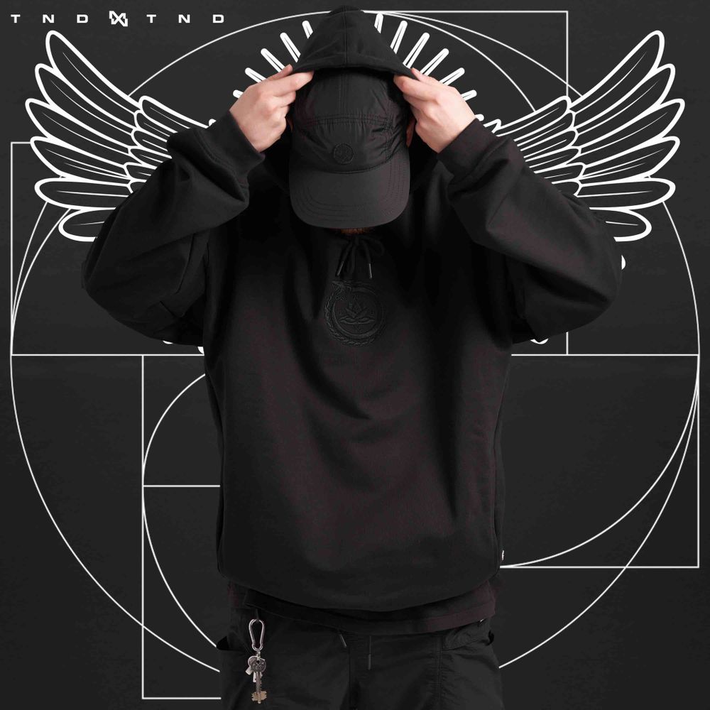 Худи Тандем Тэндай Вестник черный