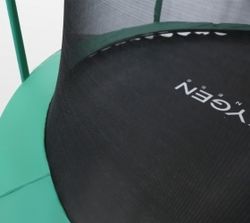 ARLAND Батут премиум 8FT с внутренней страховочной сеткой и лестницей (Dark green)